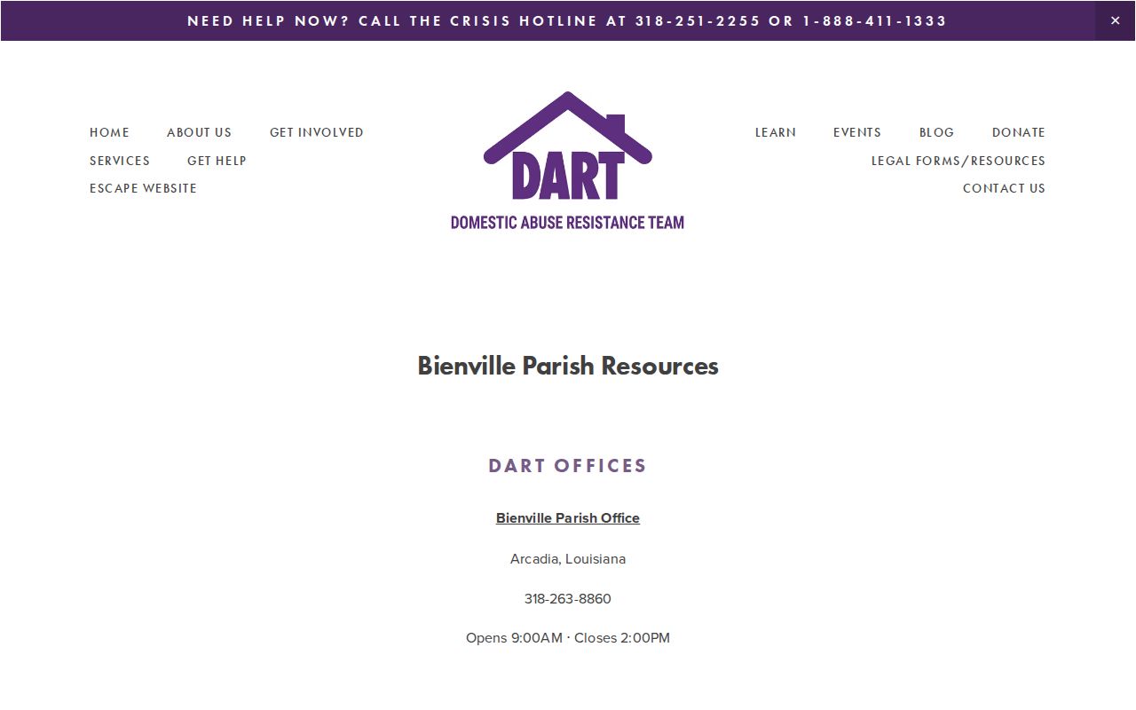 Arcadia and Bienville Parish warrant records contacts in a permitted legal-aid directory